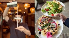 Na snímke je barman z Aqua Caffé