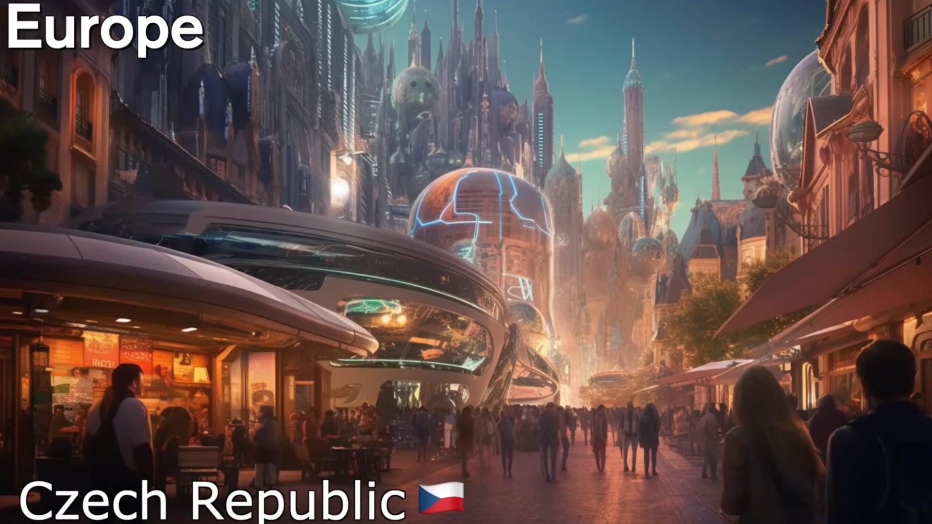 Česko v budúcnosti podľa umelej inteligencie