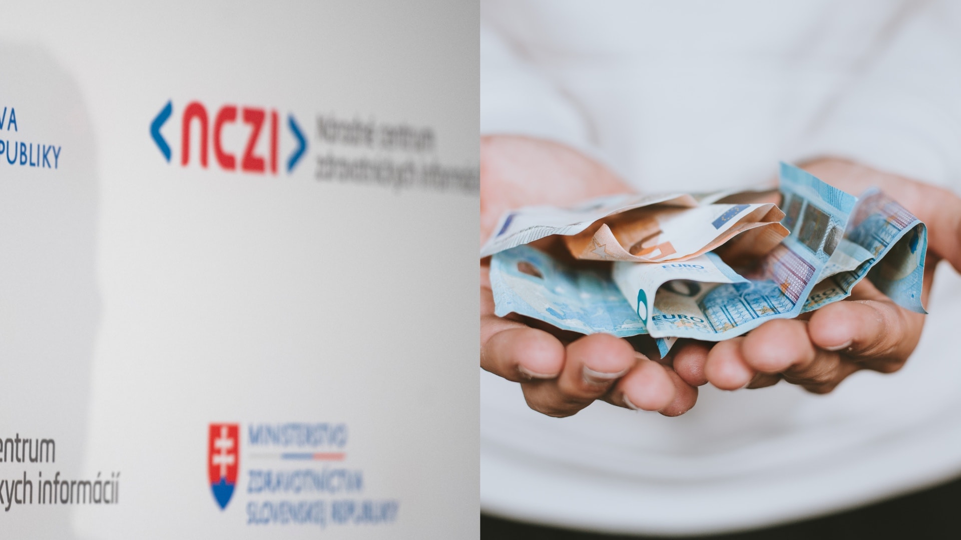 Na snímke je NCZI a peniaze