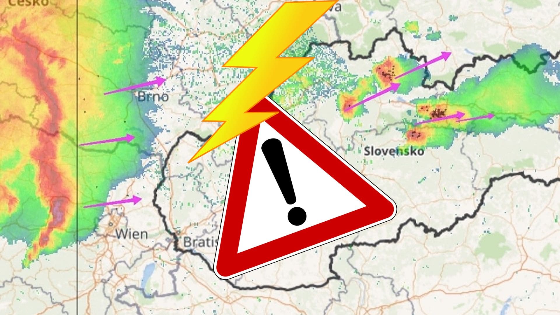 búrka 26. august varovanie