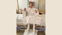 Kadetka Miška v nemocničnom úbore