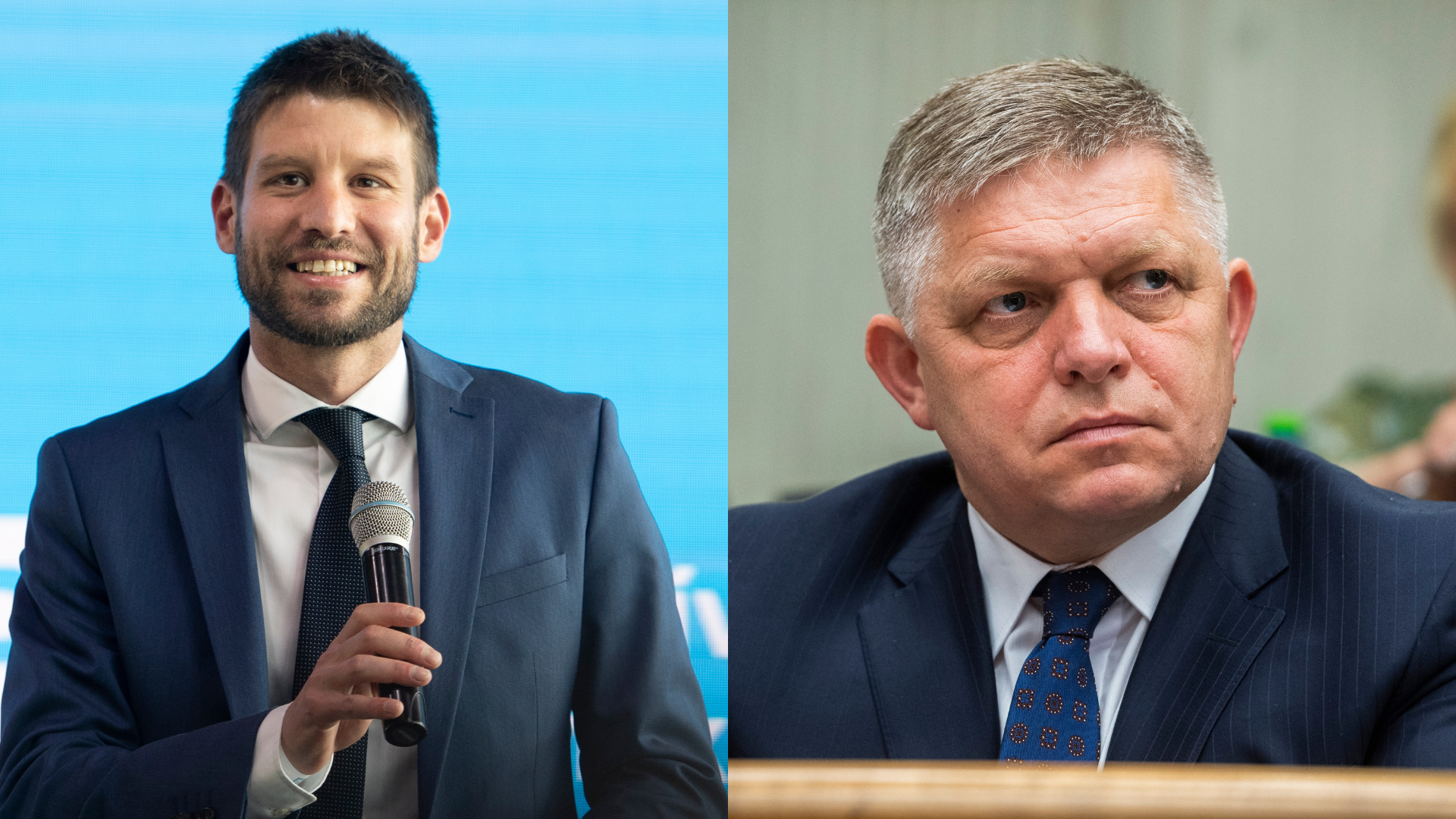 Michal Šimečka a Robert Fico