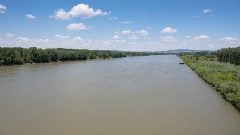 Rieka Dunaj, záber na rieku