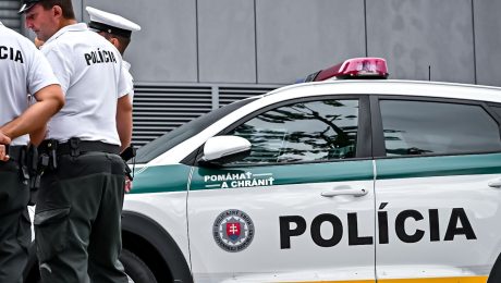 polícia, policajné auto, policajti