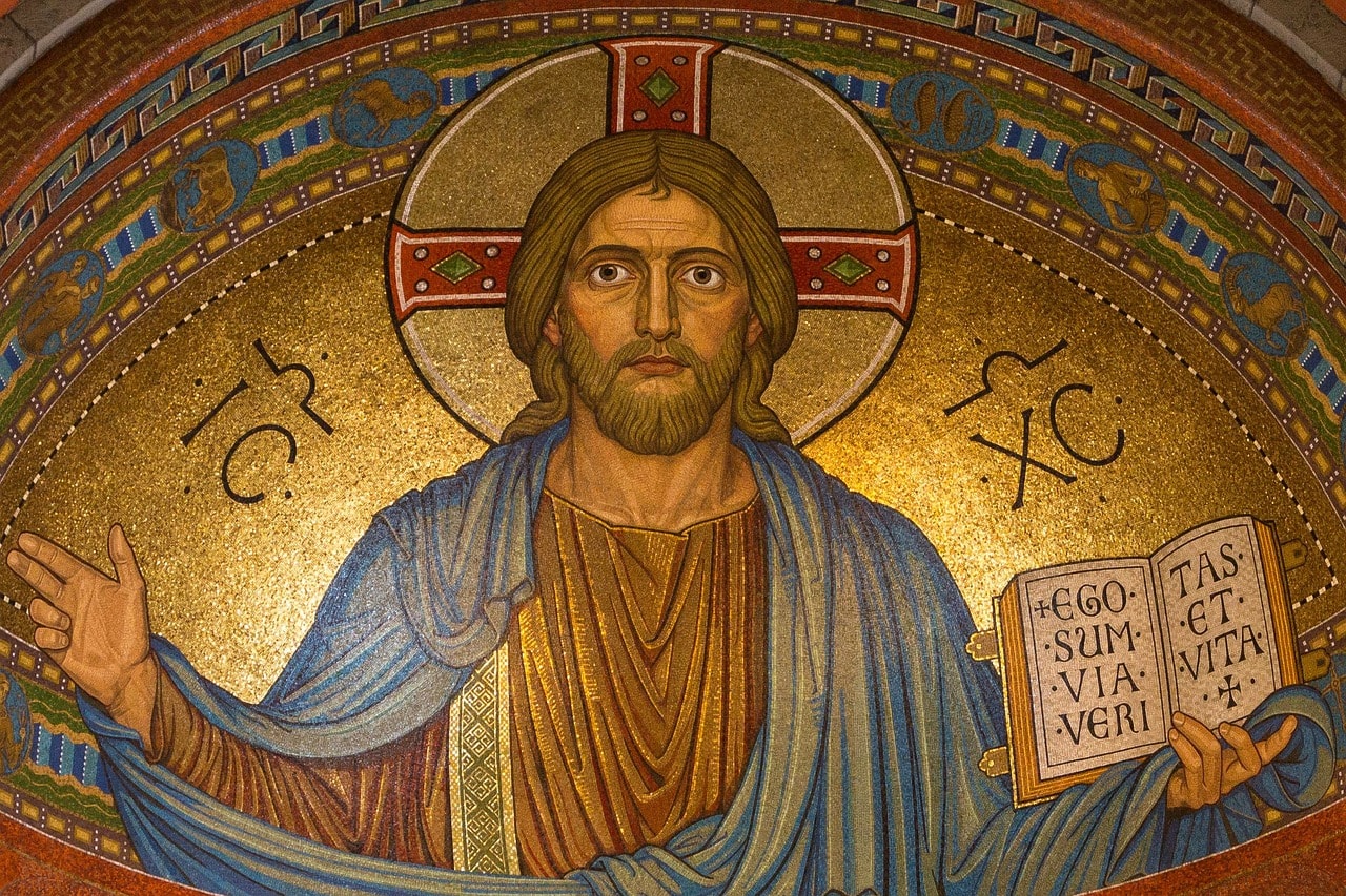 na snímke je maľba historická maľba Ježiša Krista