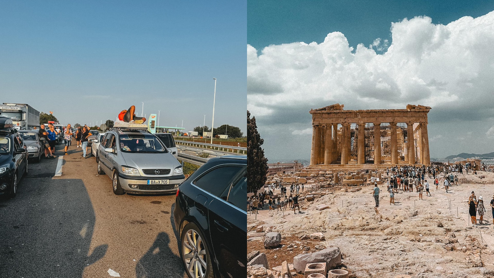 Srbská kolóna, v ktorej Albánec vytiahol nôž na Slováka. Cesta autom do Grécka