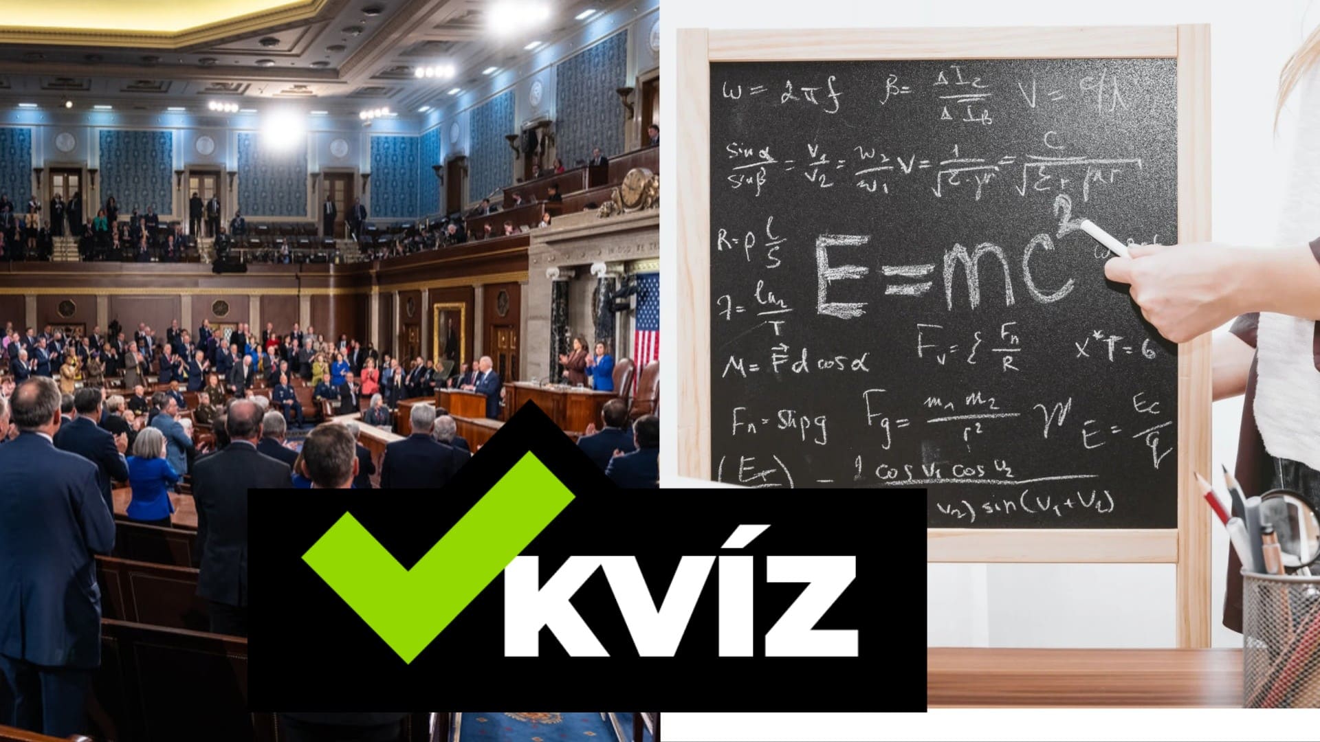 Na obrázku je sála plná šudí a tabuľka s výpočtami.