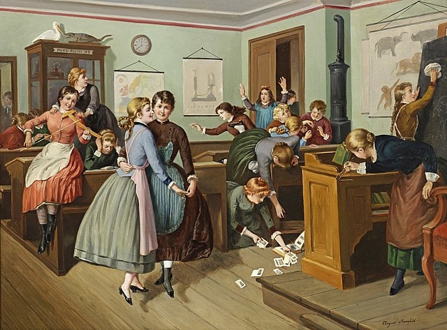 škola, historia, študenti