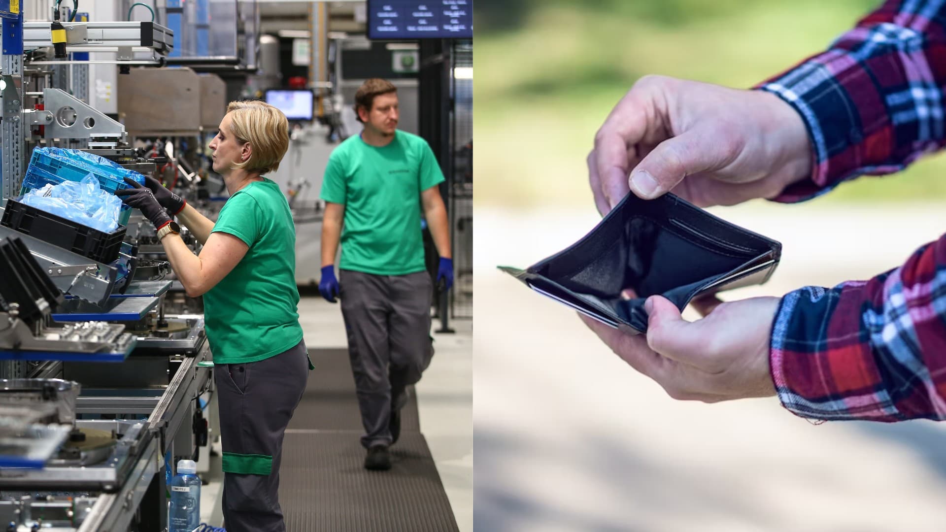 práca továreň peniaze