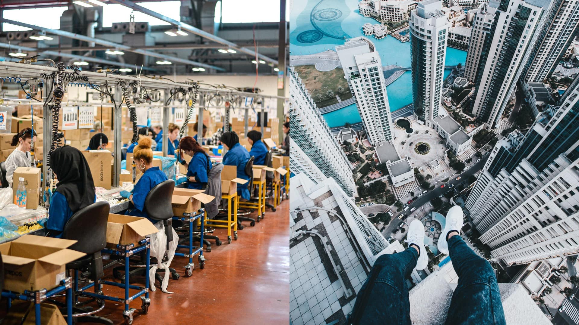 práca peniaze bohatstvo chudoba továreň