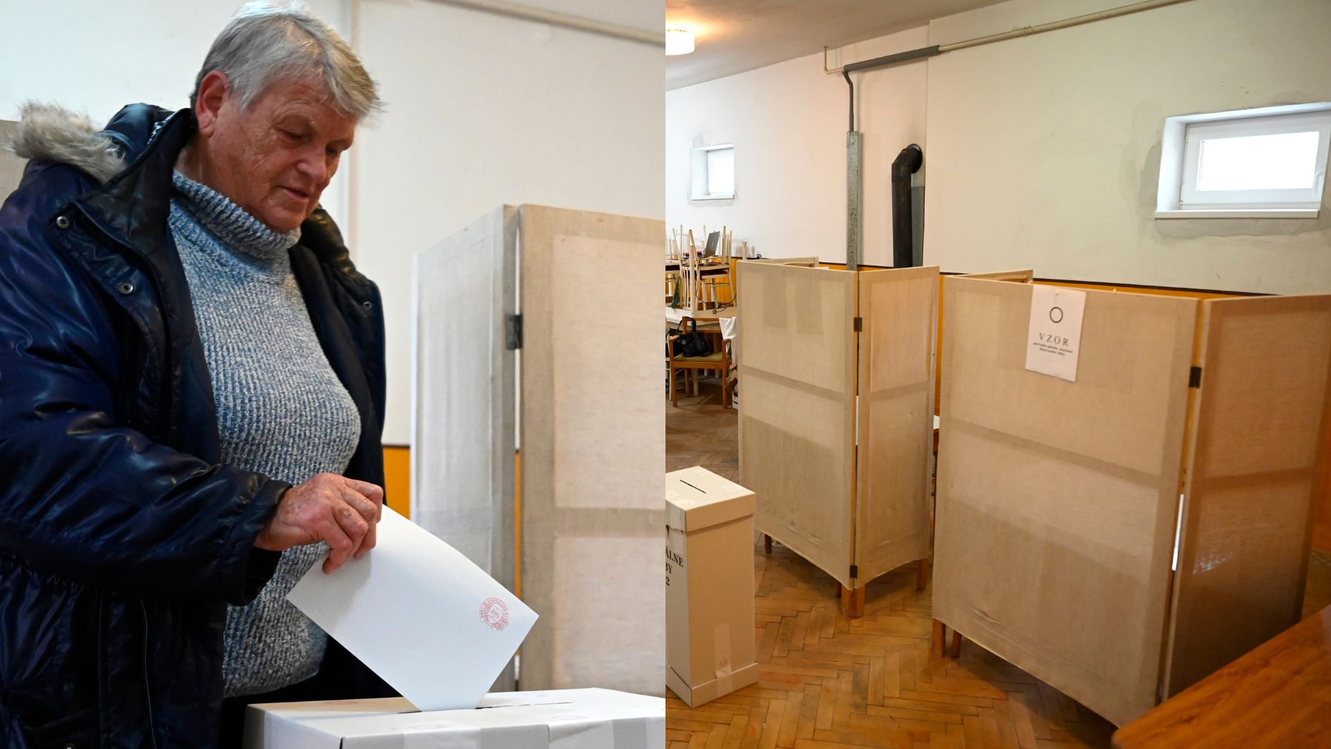 voľby, urna, volebná miestnosť