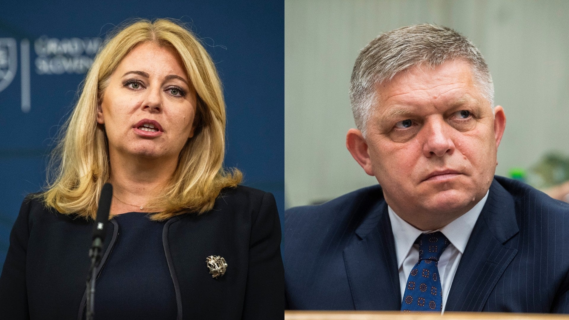 Zuzana Čaputová a Robert Fico
