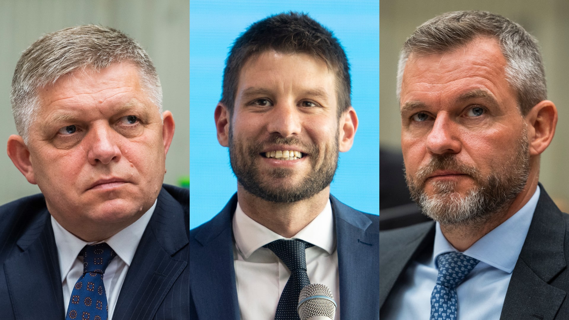 Robert Fico, Michal Šimečka, Peter Pellegrini