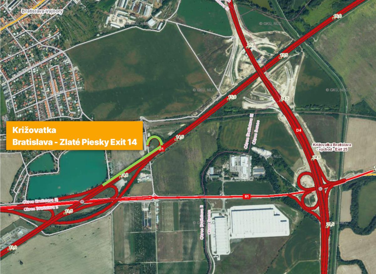 Križovatka Bratislava - Zlaté Piesky