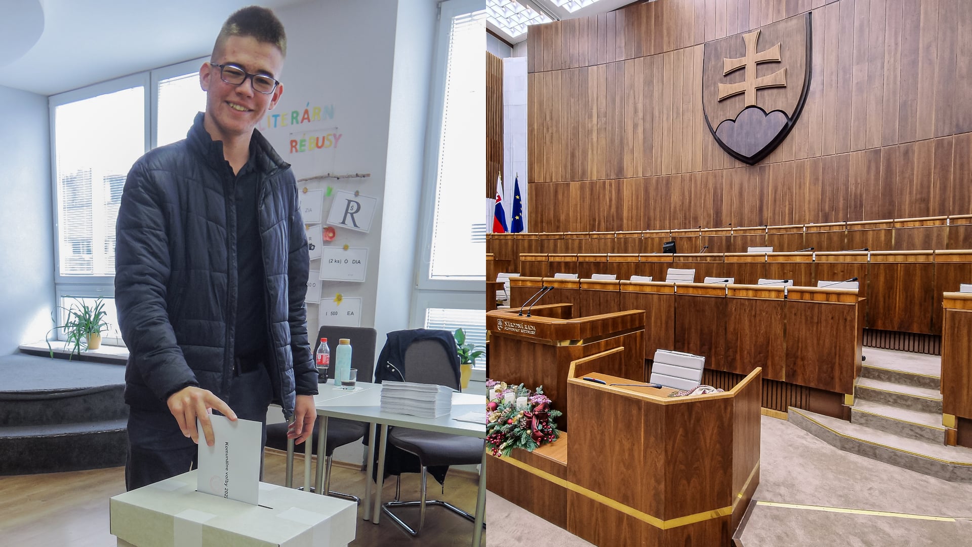 na snímke je mladý muž a NRSR