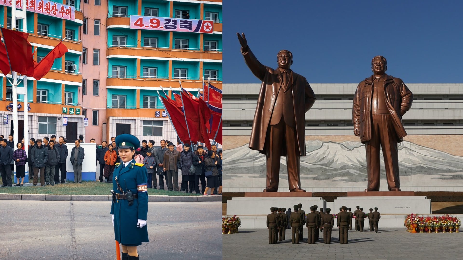 na snímke je žena v KĽDR