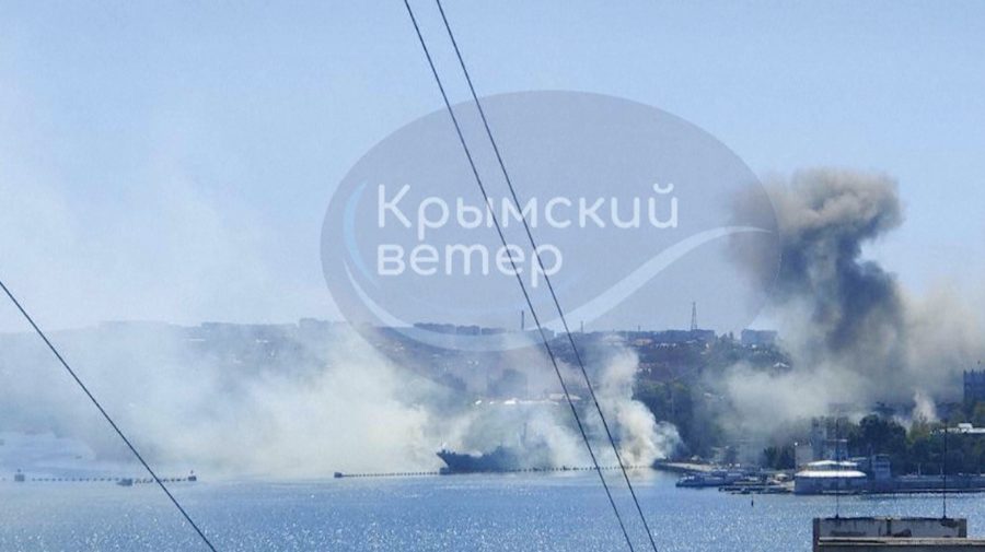 Ukrajinská raketa dopadla do mesta Sevastopoľ. Zničené veliteľstvo Čiernomorskej flotily