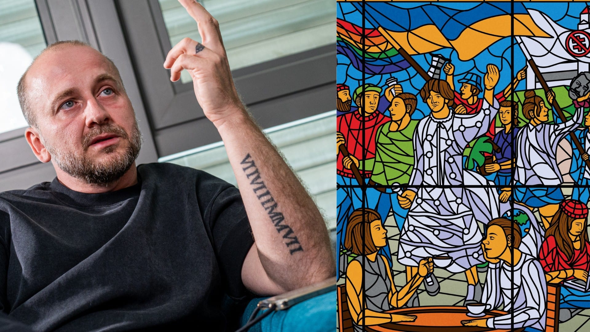 Róbert Slovák rozpráva a je tam vizuál DPOH