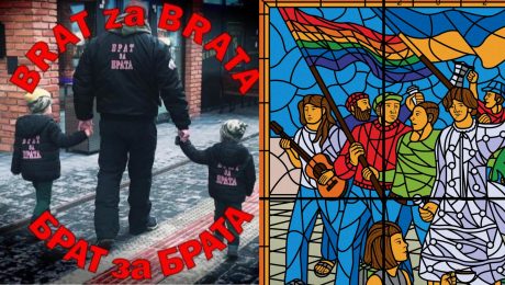 „Dúhovo-ukrajinský“ plagát divadla naštval proruských motorkárov: Vzali si na mušku riaditeľku DPOH