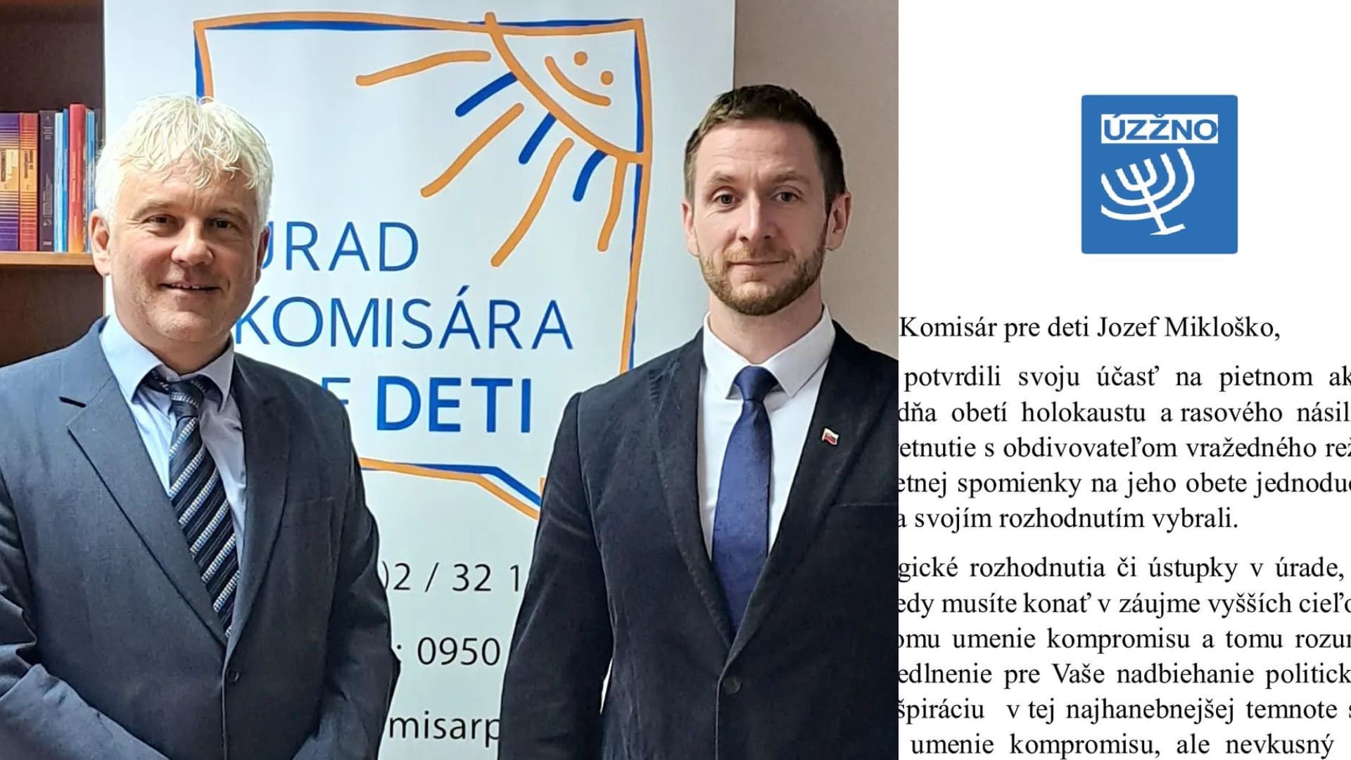 Milan Uhrík a Jozef Mikloško pózujú