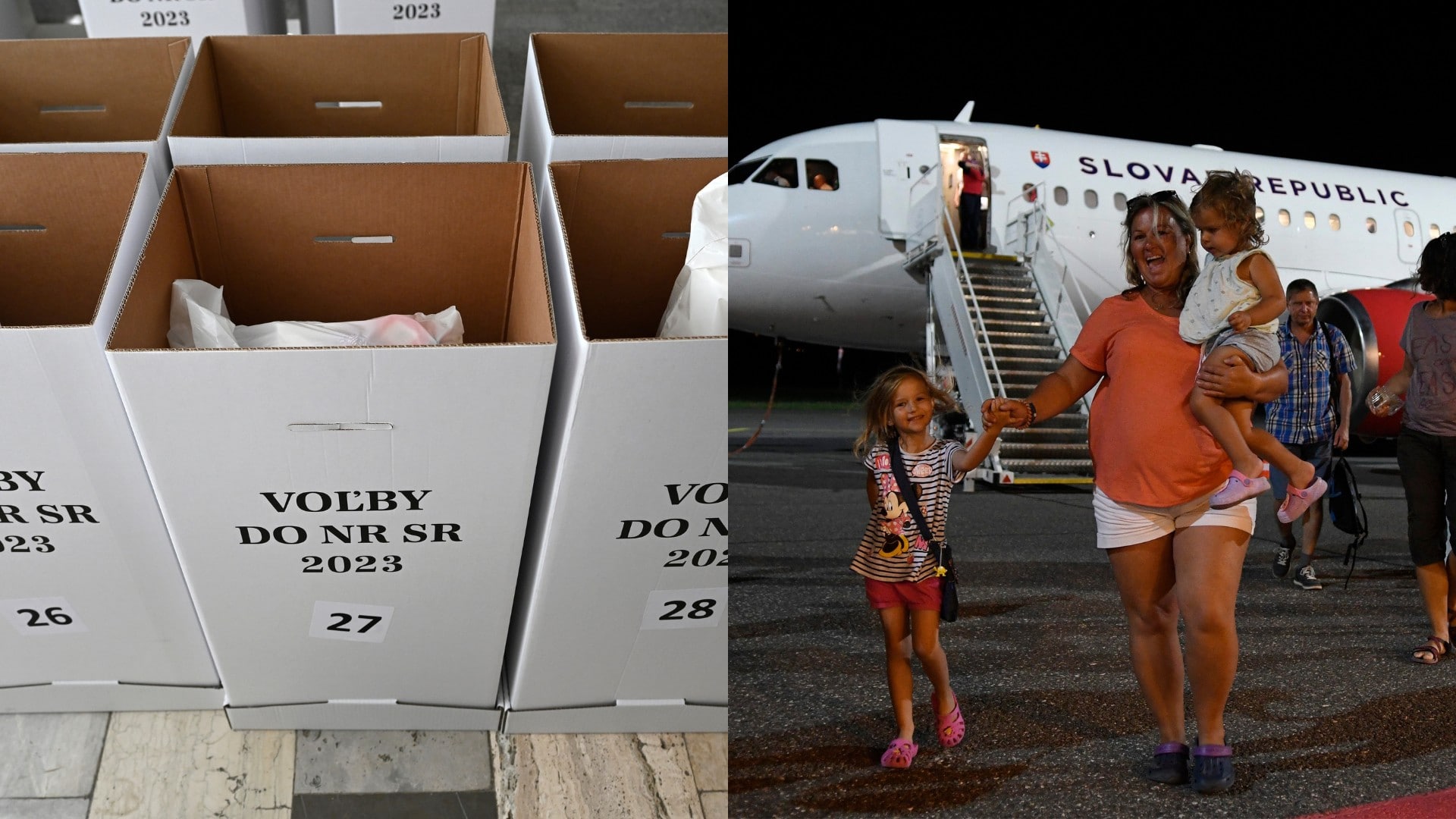 voľby 2023 nr sr dovolenka lietadlo rodina