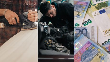 Stolár, automechanik, peniaze