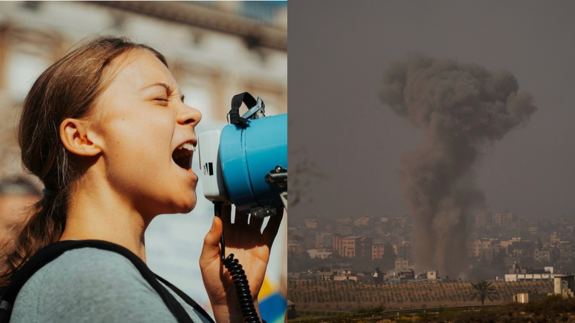 Greta Thunbergová, útok na Izrael