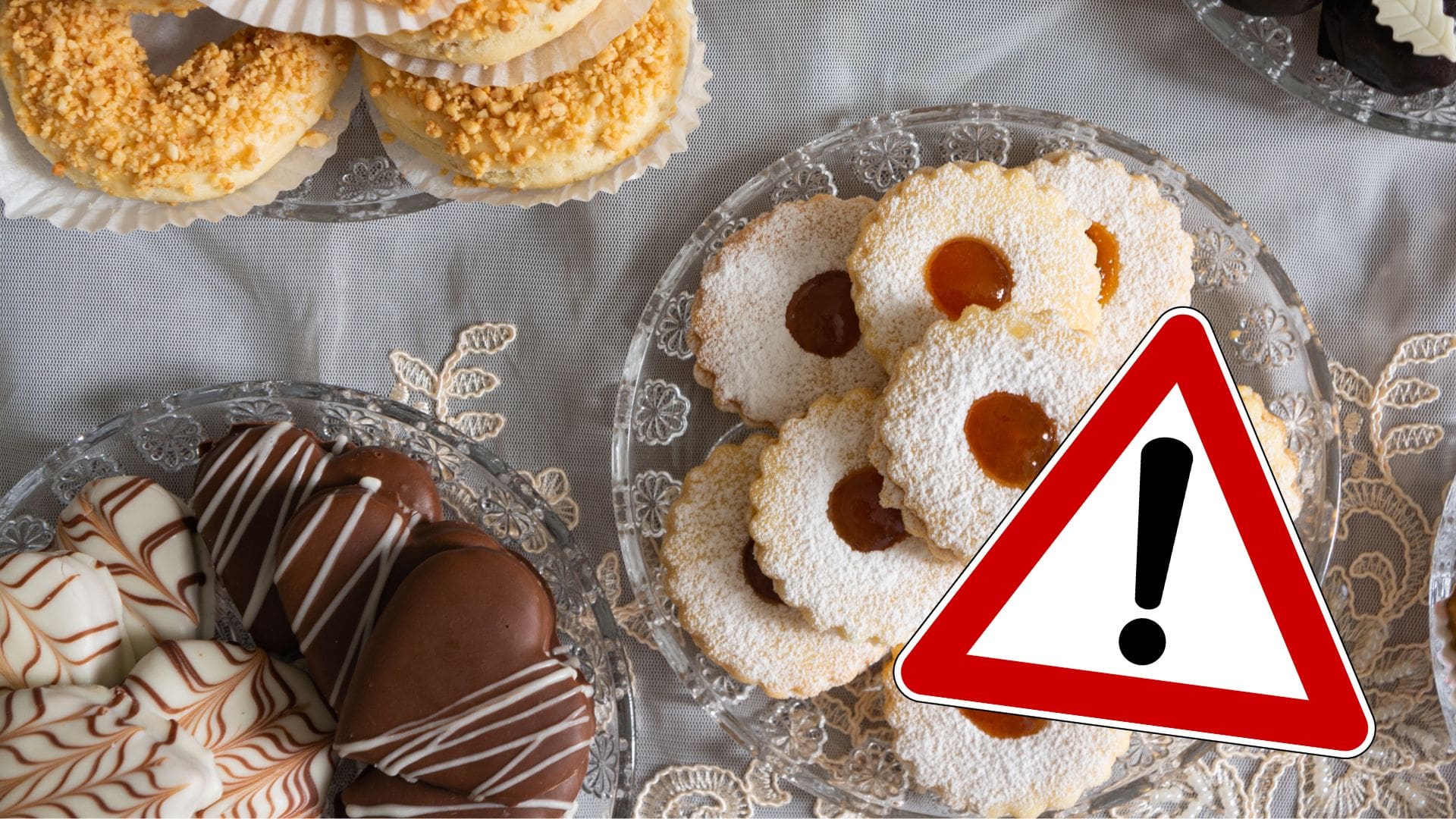 cukrovinky na tanieroch