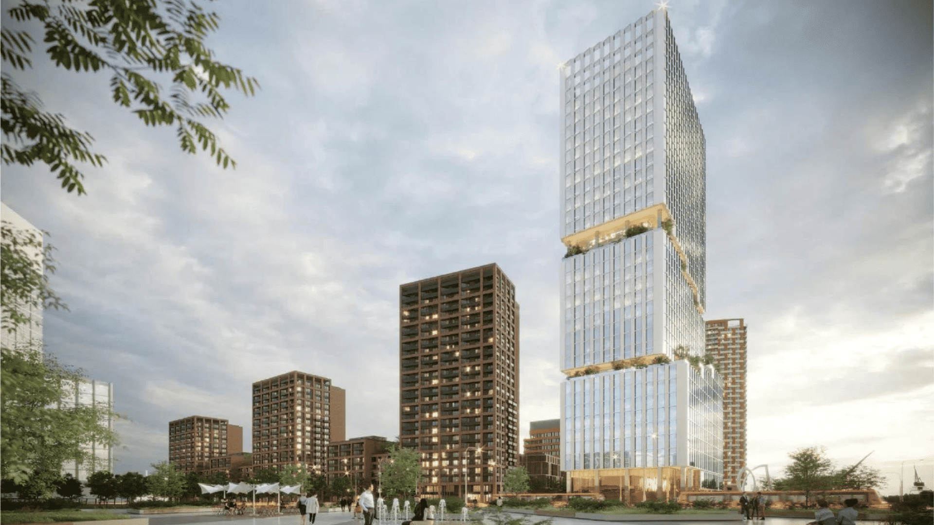 Vizualizácia druhého slovenského mrakodrapu.