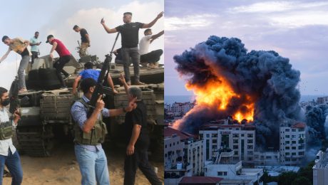 Útoky na Izrael, Palestínčania obsadili izraelský tank. Izrael ostreľuje objekty v Pásme Gazy.
