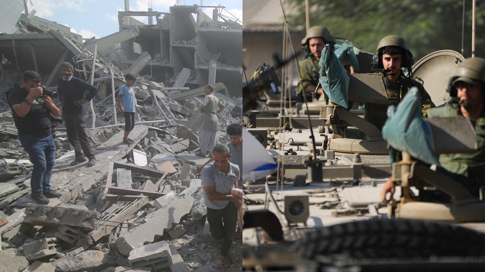 Vojna v Izraeli, zničené budovy v pásme Gazy, Palestína a izraelské obranné sily, armáda IDF