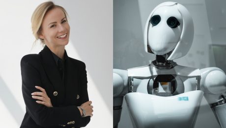 HR špecialistka a AI robot