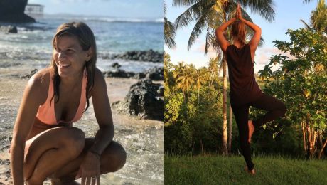 Šťastná žena a joga