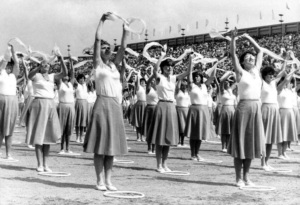 Spartakiáda v Prahe v roku 1985.