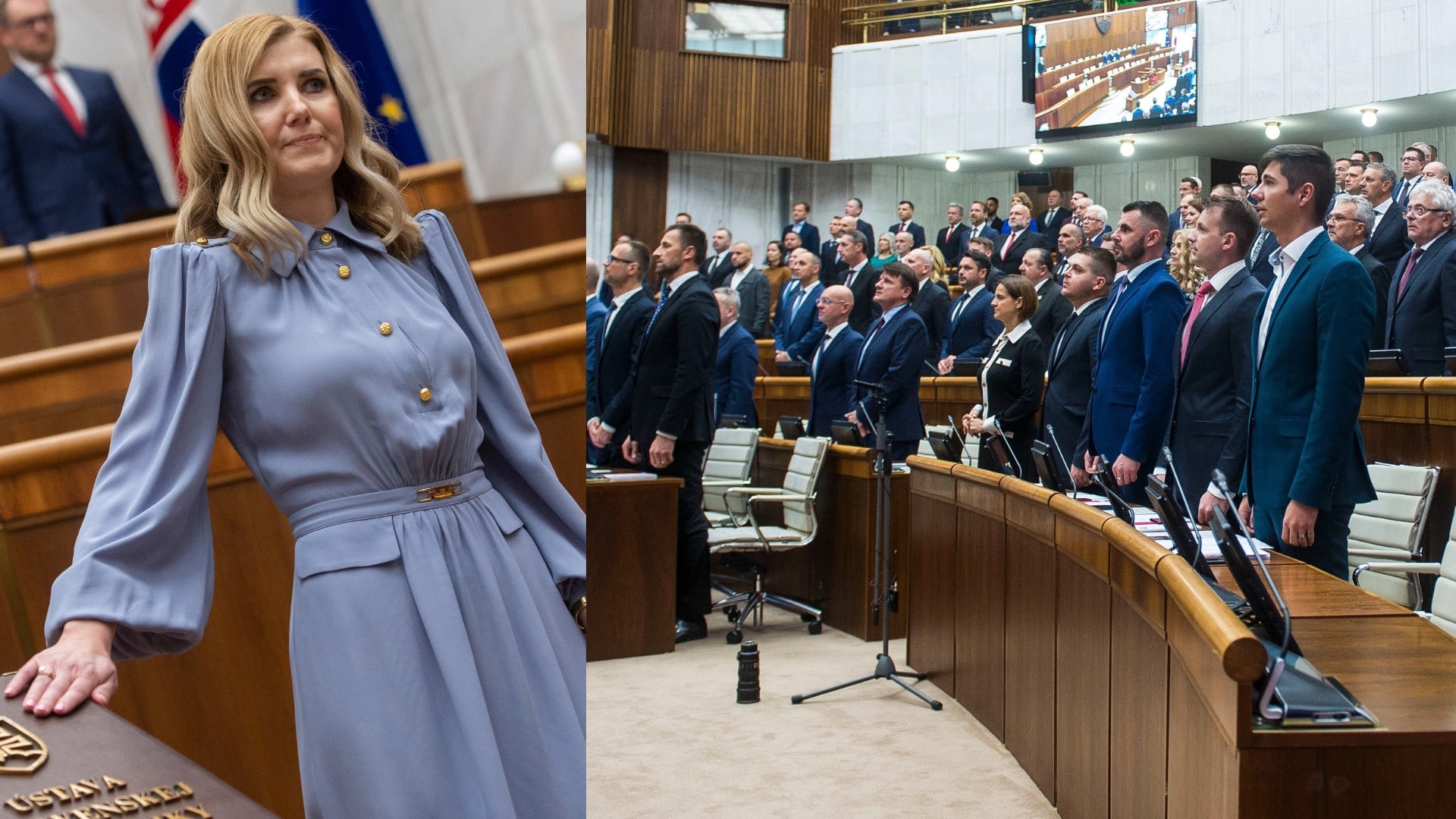 Slavěna Vorobelová a poslanci NR SR