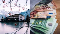 alpy rakúsko hotel hory peniaze eurá