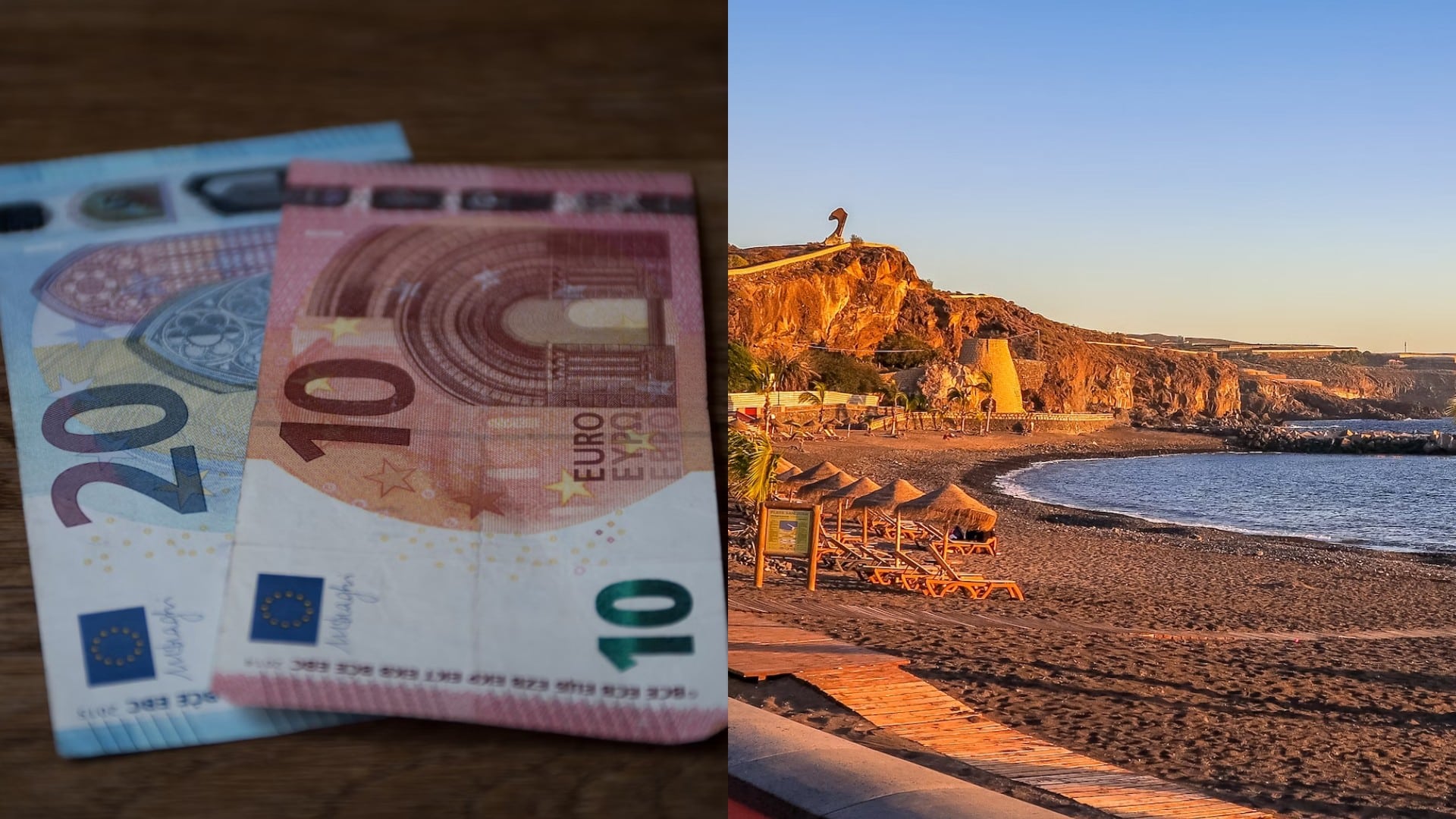 letisko výlet dovolenka tenerife sicília euro peniaze