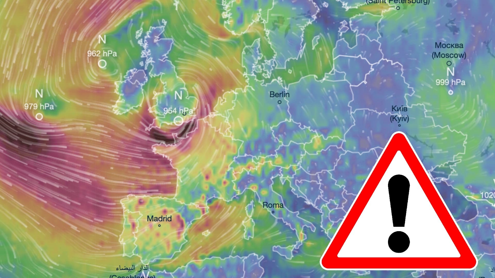 Orkán Ciarán sa rúti na Slovensko