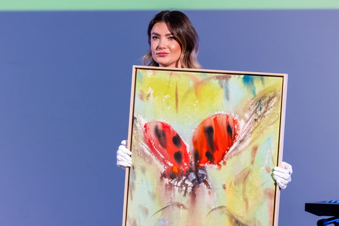 Dielo Na love od Andreja Dúbravského sa vydražilo za 4.400 eur