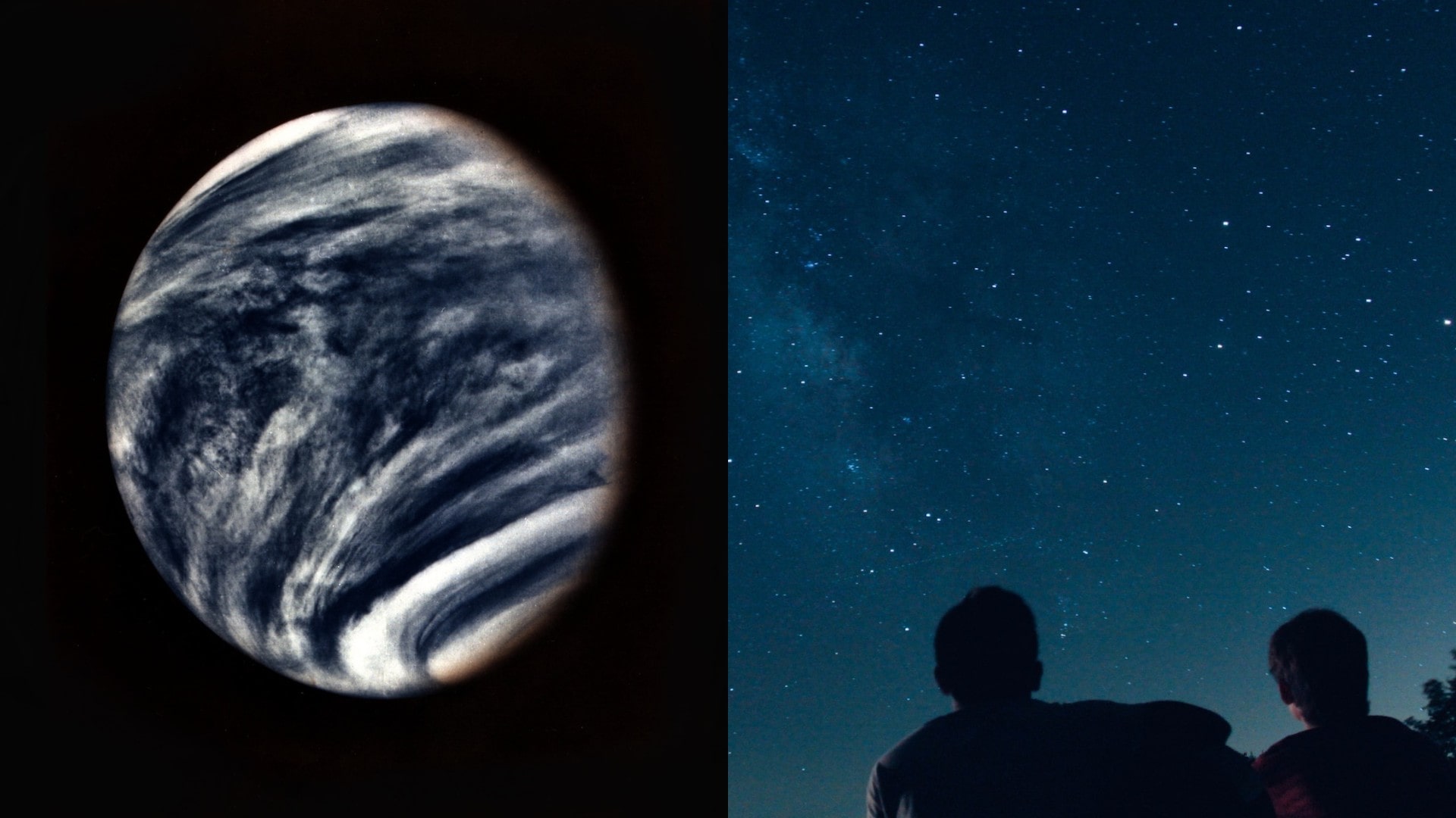 Planéta Venuša a pozorovanie hviezd.