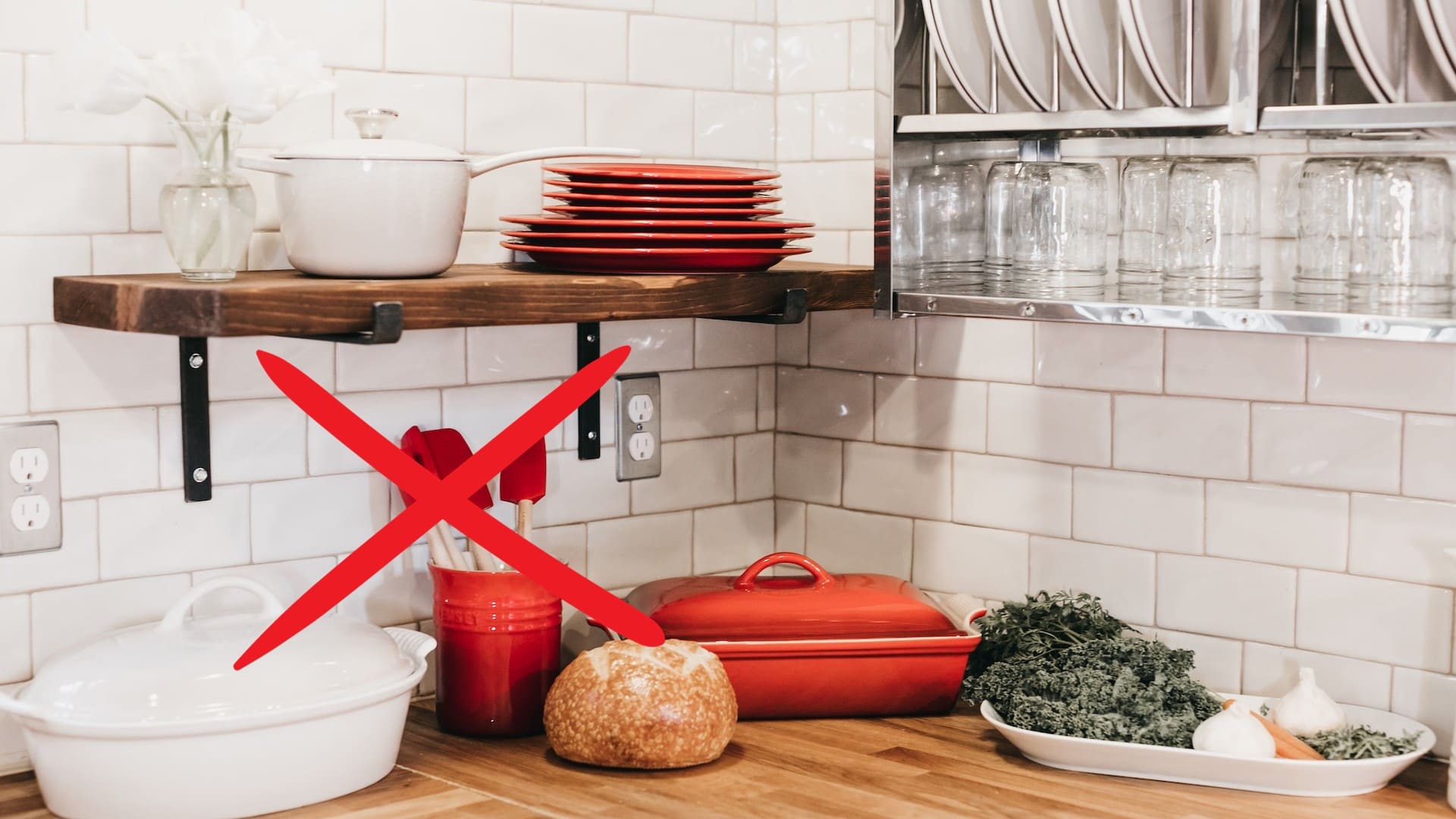 Pohľad na zariadenie v kuchyni.