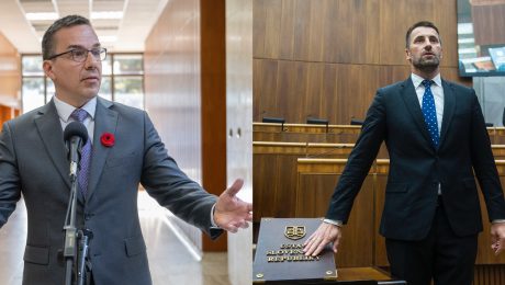Podpredseda Hlasu a minister práce Erik Tomáš proti Mariánovi Viskupičovi