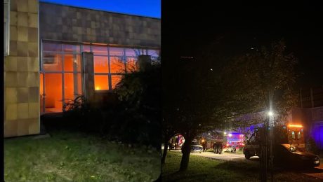 Požiar na Ekonomickej univerzite v Bratislave. Horí EUBA, Ekonomická univerzita požiar, hasiči zasahujú na EUBE