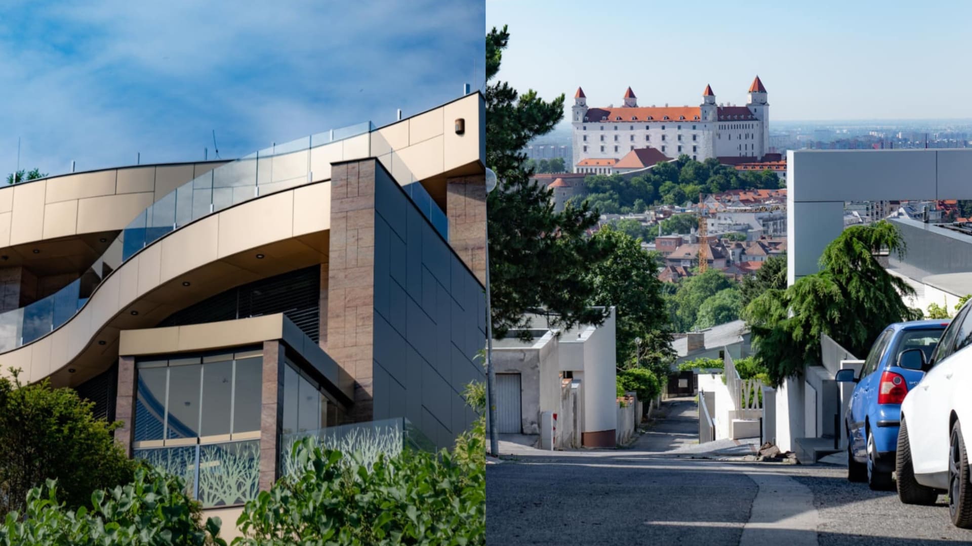 Pohľad na hrad, megavila