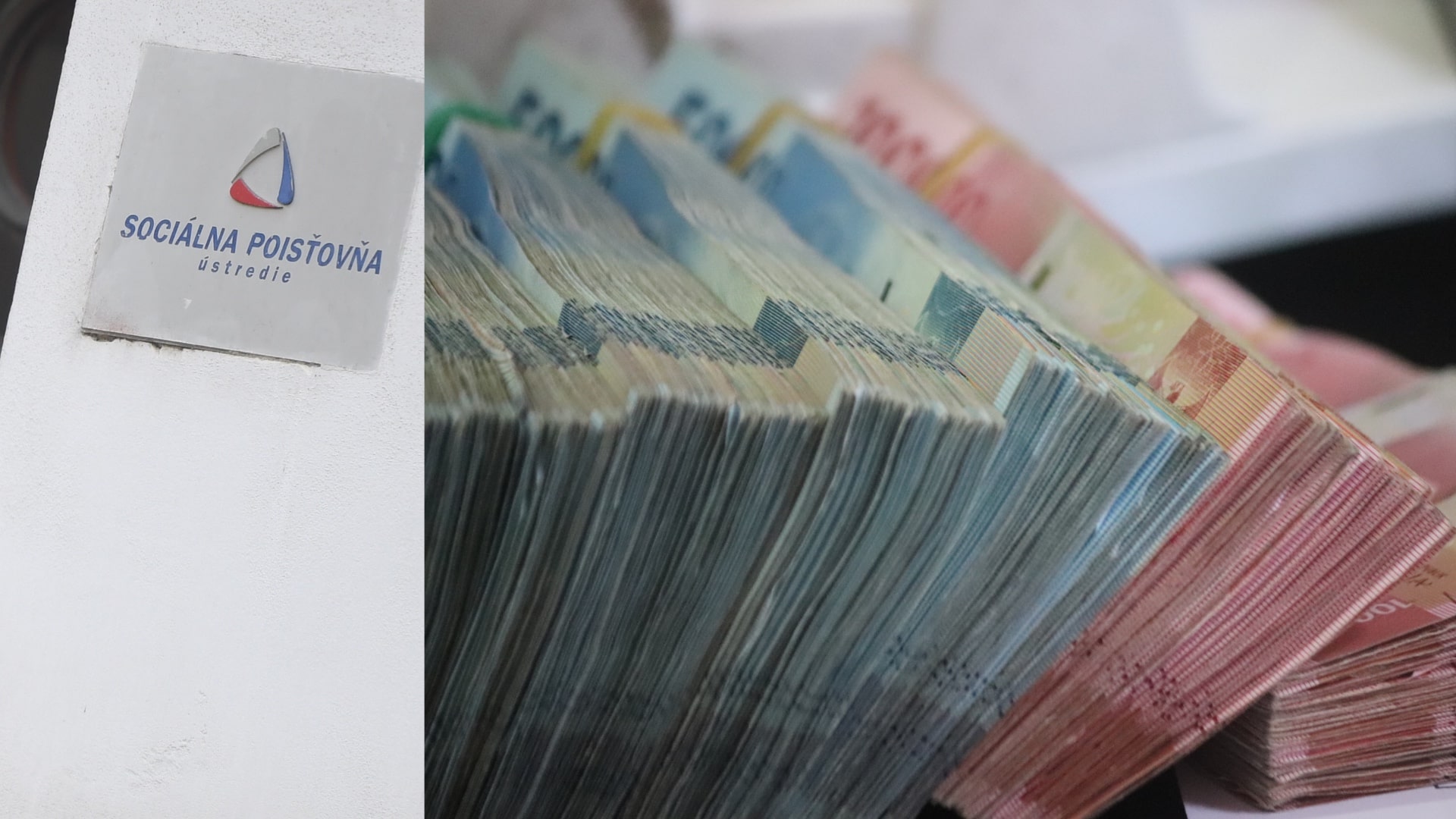Na snímke je Sociálna poisťovňa a peniaze.