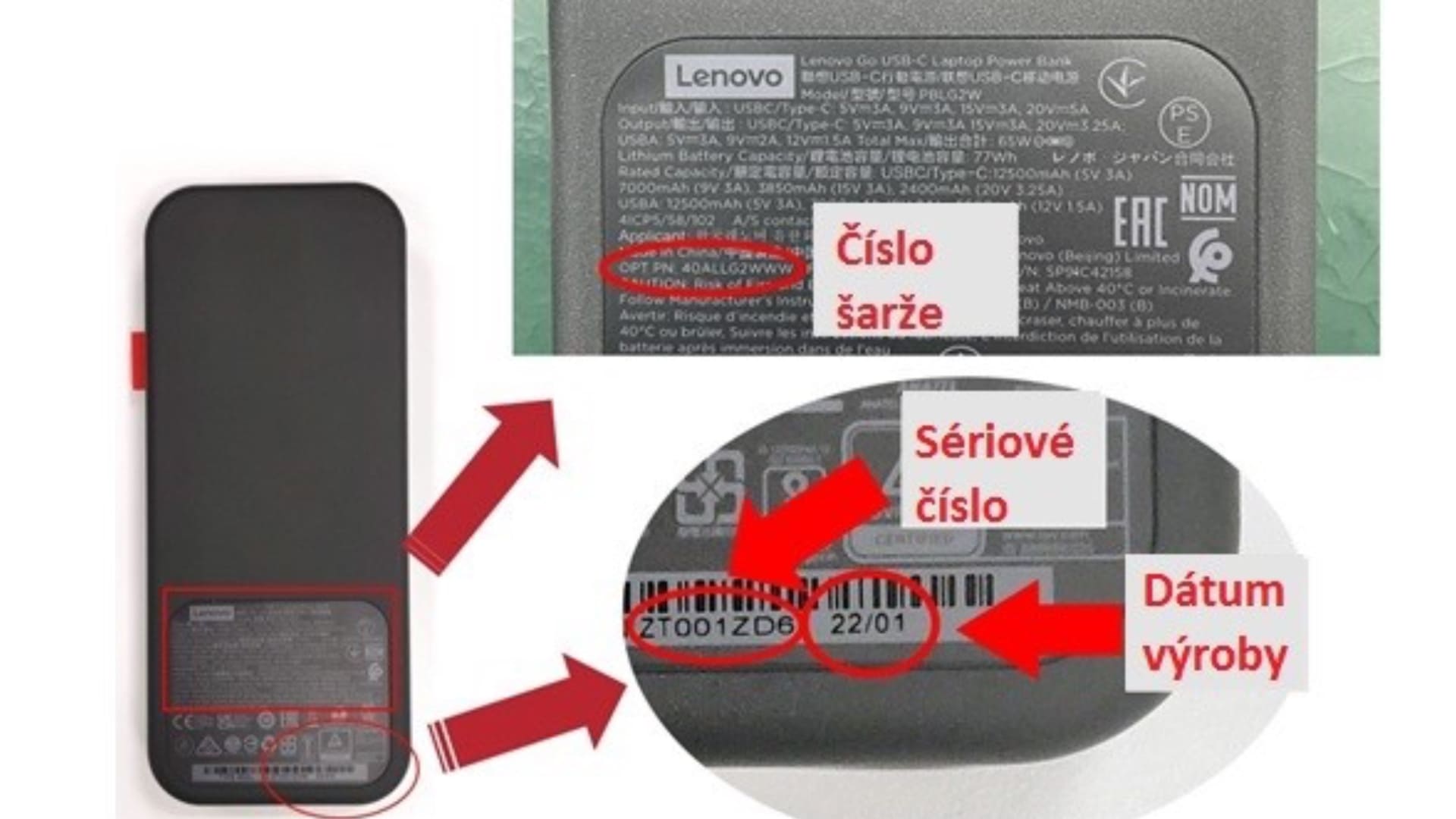 Na snímke je powerbanka