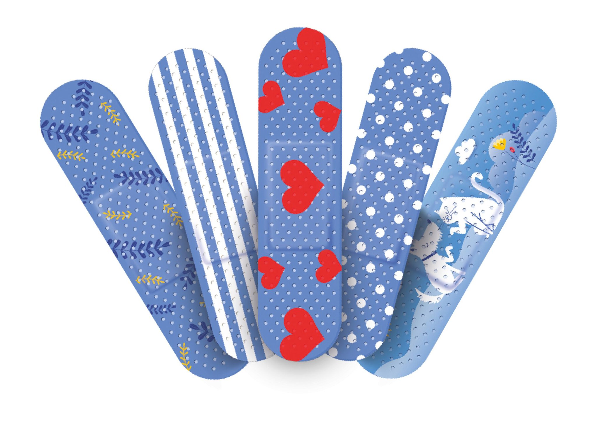 Náplaste majú veselý dizajn