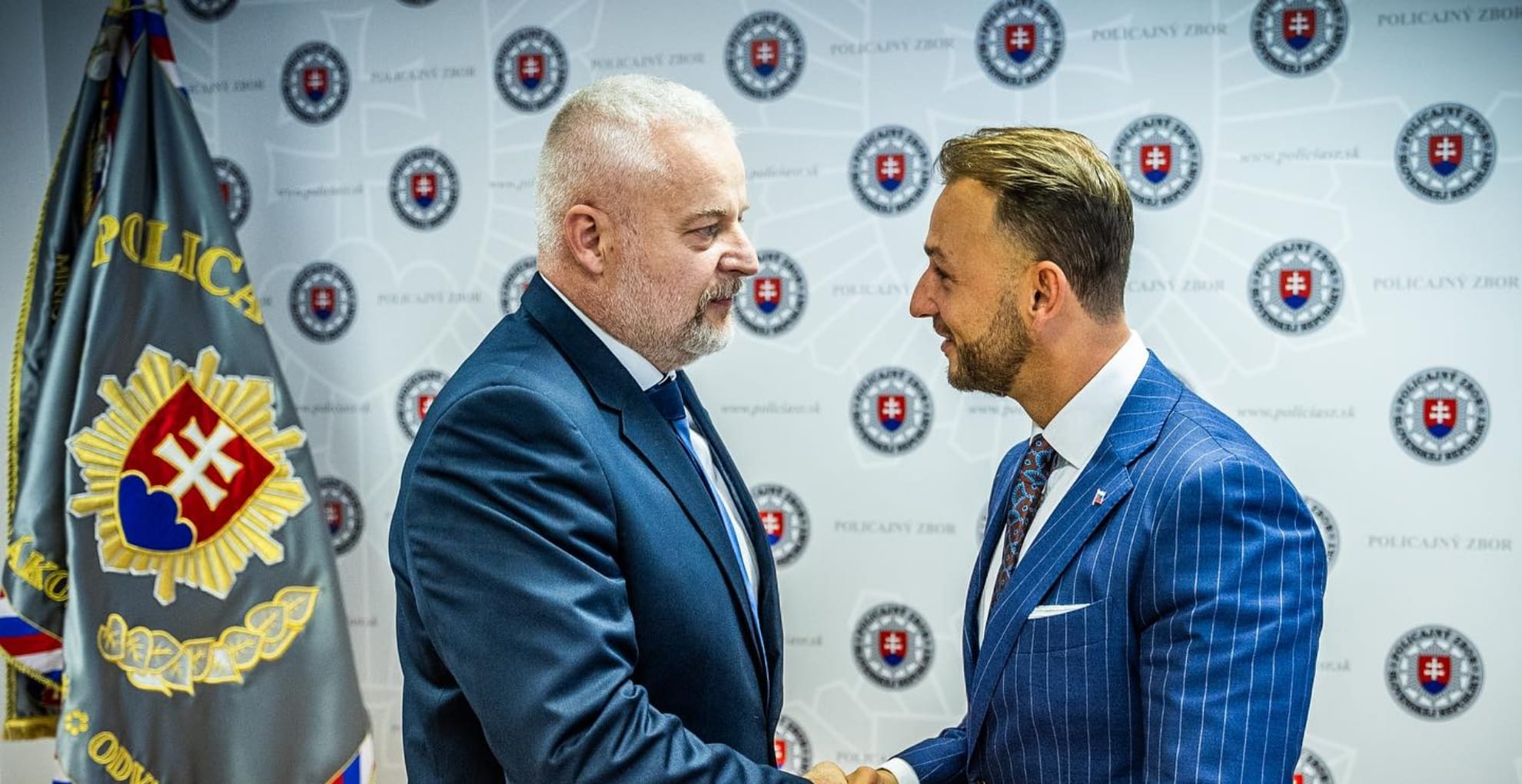 Nový poverený policajný prezident Lubomír Silík a Matúš Šutaj Eštók