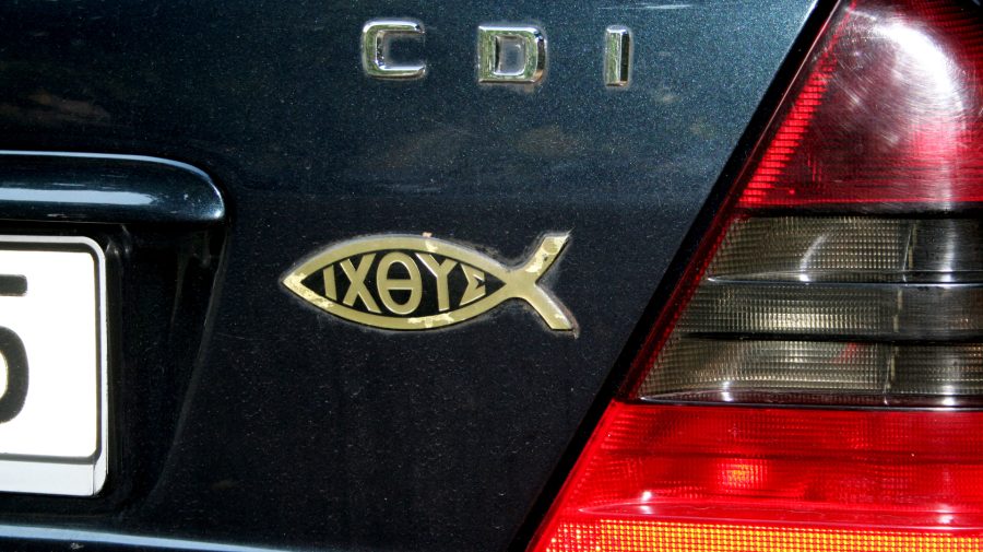 symbol ryby na aute