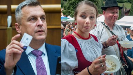 mAndrej Danko a halušky na tanieri